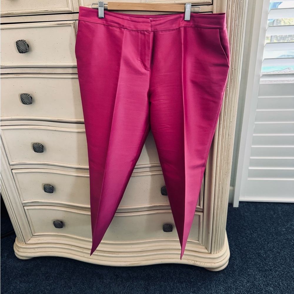Vibrant Pink Tapered Pants